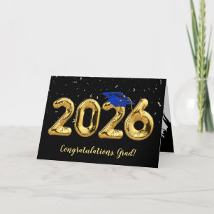 Afsluiting 2026 Met Blauwe Mut En Confetti Kaart