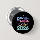 Afsluiting 2e klas 2026 Trots Afgestudeerde Tweede Ronde Button 5,7 Cm (Voorkant /achterkant)