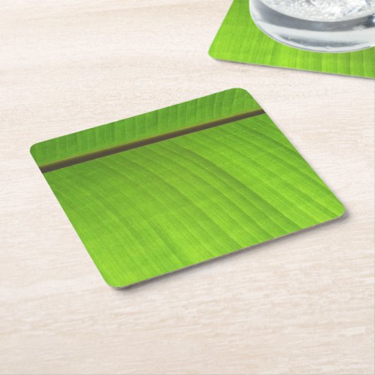 Afsluiting Banana Leaf Kartonnen Onderzetters (Schuin)