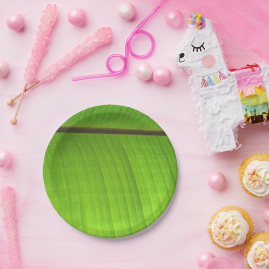 Afsluiting Banana Leaf Papieren Bordje (Feest)