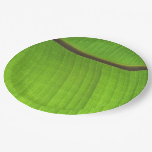 Afsluiting Banana Leaf Papieren Bordje (Gekanteld)
