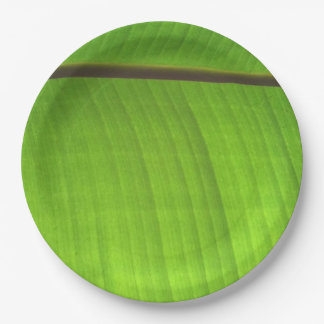 Afsluiting Banana Leaf Papieren Bordje