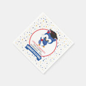 Afsluiting Blauwe Uil Kleuterschool Servet (Hoek)