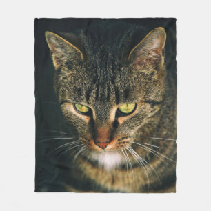 AFSLUITING FOTOGRAFIE VAN GRAY TABBY CAT FLEECE DEKEN