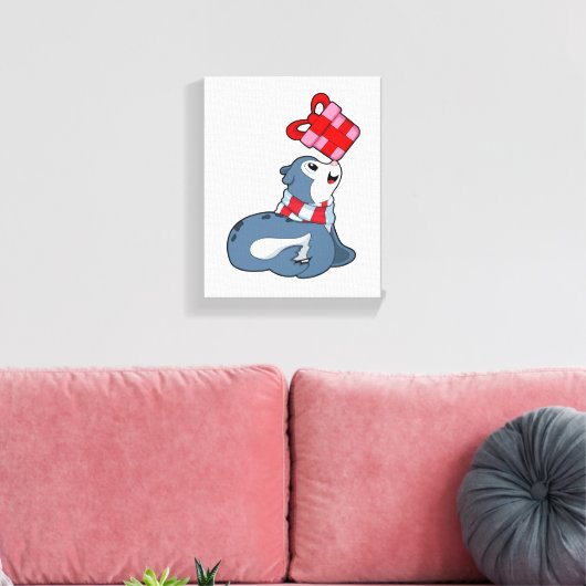 Afsluiting met cadeau canvas afdruk (Insitu (Woonkamer))