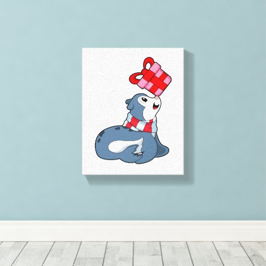 Afsluiting met cadeau canvas afdruk (Insitu (Houten vloer))