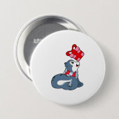 Afsluiting met cadeau ronde button 7,6 cm (Voorkant /achterkant)