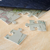 Afsluiting paspoort op Europese kaart Legpuzzel (Zijkant)