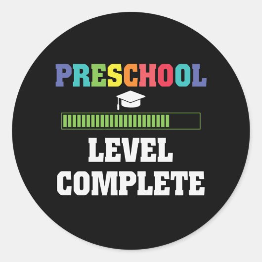 Afsluiting Peuteronderwijs Afstuderen Ronde Sticker (Voorkant)