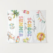 Afsluiting School Hallo Zomerfeest Wandkleed (Voorkant (horizontaal))