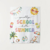 Afsluiting School Hallo Zomerfeest Wandkleed (Voorkant)