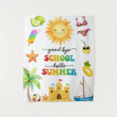 Afsluiting School Hallo Zomerfeest Wandkleed (Voorkant)