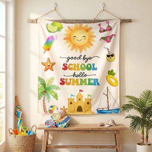 Afsluiting School Hallo Zomerfeest Wandkleed