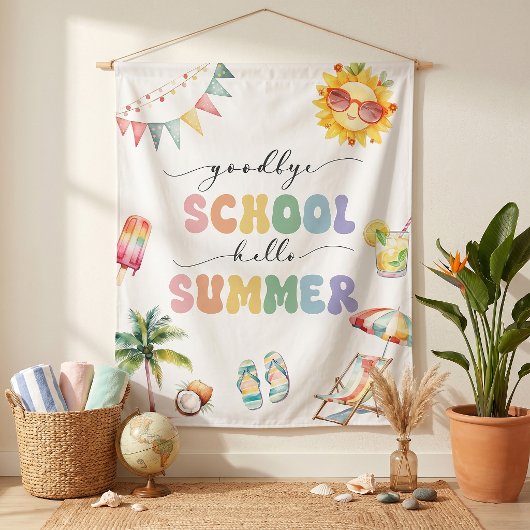 Afsluiting School Hallo Zomerfeest Wandkleed
