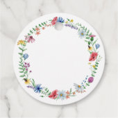 Afsluiting Wilde Bloemen Bedankjes Labels (Achterkant)