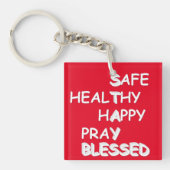 Afsluitingen blijven zonder acryl toetsen sleutelhanger (Voorkant)