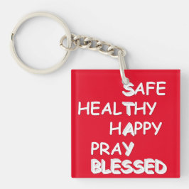 Afsluitingen blijven zonder acryl toetsen sleutelhanger