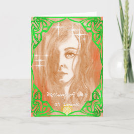 Afsluitingen op Imbolc begroetings Kaart