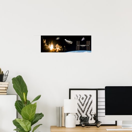 Afsluitingen van programma Shuttle Poster (Thuiskantoor)