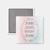 Afsluitingen voor uw huis en familie magneet (Voorkant / Achterkant)