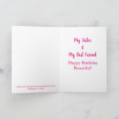 Afsluitingen | Zuster Birthday Card Kaart (Binnen)