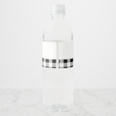 Afsluitings-BBQ Gingham Waterfles Etiket (Achterkant)