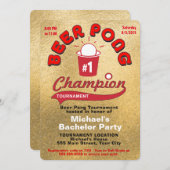 Afsluitingsparty Beer Pong Kaart (Voorkant / Achterkant)