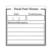 Afsluitingsstempel voor het boekjaar rubberstempel (Afrduk)