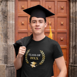 Afsluitklas Gouden Lauwerkrans Pet & Rol T-shirt