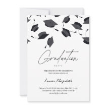 Afsluitmuts Moderne typografie Afstudeerfeest 