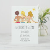 Afsluitweekend voor vrijgezellenfeest aan het stra kaart (Staand voorkant)