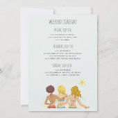 Afsluitweekend voor vrijgezellenfeest aan het stra kaart (Achterkant)