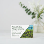 Afsnijden en opmaken van hegdoppen visitekaartje (Staand voorkant)