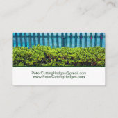 Afsnijden en opmaken van hegdoppen visitekaartje (Achterkant)