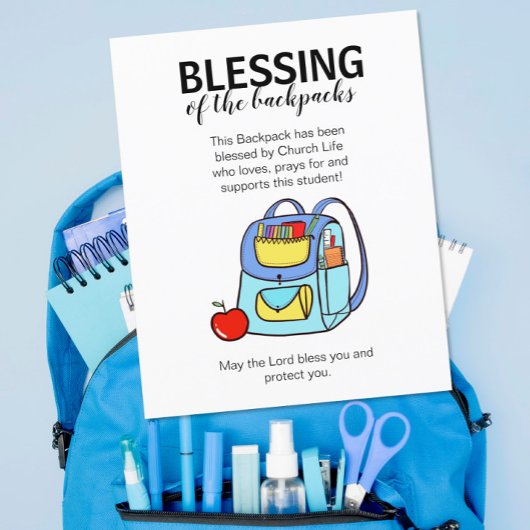 Afsnijden van de rugzakken flyer