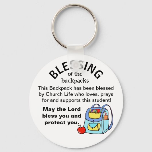 Afsnijden van de rugzakken sleutelhanger (Voorkant)