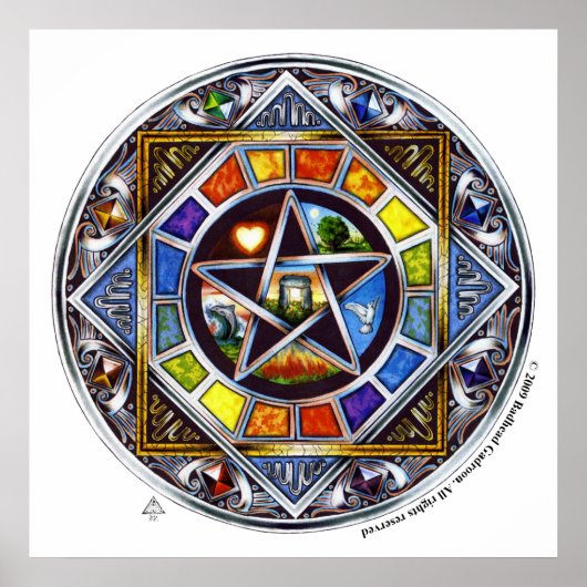 Afsnijden van elementen Afdrukken Poster (Voorkant)