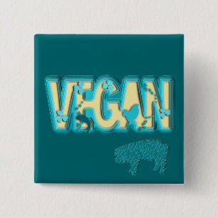 Afsnijden van veen papier vierkante button 5,1 cm