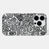 Afsnijdsels in zwart-wit Case-Mate iPhone case (Achterkant (horizontaal))
