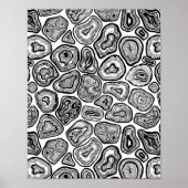 Afsnijdsels in zwart-wit poster (Voorkant)