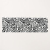 Afsnijdsels in zwart-wit yogamat (Voorkant (horizontaal))