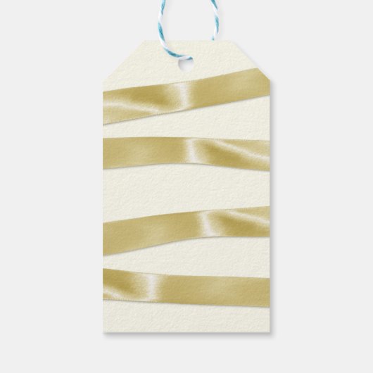 Afsnijdsels van Gouden Foto Cadeaulabel (Achterkant)