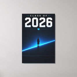 Afsoluit Geschenk Met Naam Van De Klas Van 2026 Canvas Afdruk