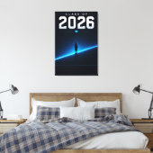 Afsoluit Geschenk Met Naam Van De Klas Van 2026 Canvas Afdruk (Insitu (Slaapkamer))