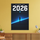 Afsoluit Geschenk Met Naam Van De Klas Van 2026 Canvas Afdruk (Insitu (Woonkamer))