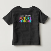 Afsoluitclass van 2042 toekomstige afgestudeerde kinder shirts (Voorkant)