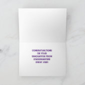 Afsoluteren kleuterschool Gefeliciteerd Kaart (Binnen)