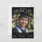 Afsoluterend trendy tijdschrift omslag geïnspireer kaart (Voorkant)