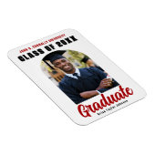 Afsoluterende foto boog rood afstuderen klas 2025 magneet (Rechterzijde)