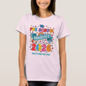 Afsoluterende kleuterschool 2026 aangepaste tekst t-shirt (Voorkant)